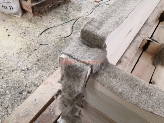 Сборка углов бани в ласточкин хвост